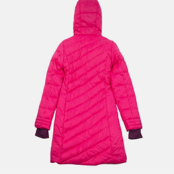 Spyder Hot Pink Purple Lined Girls Puffer Long Synthetic Down Jacket Lg 14/16 - Picture 15 of 15